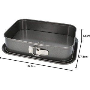 Rechteckige Backform mit herausnehmbarem Boden – BIRKMANN – EASY BAKING – Kohlenstoffstahl – Antihaftbeschichtung – 34