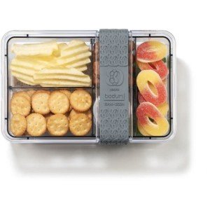 Lunchbox mit Fächern - BODUM - Bistro - Besteck - Grau |  Brotdosen...