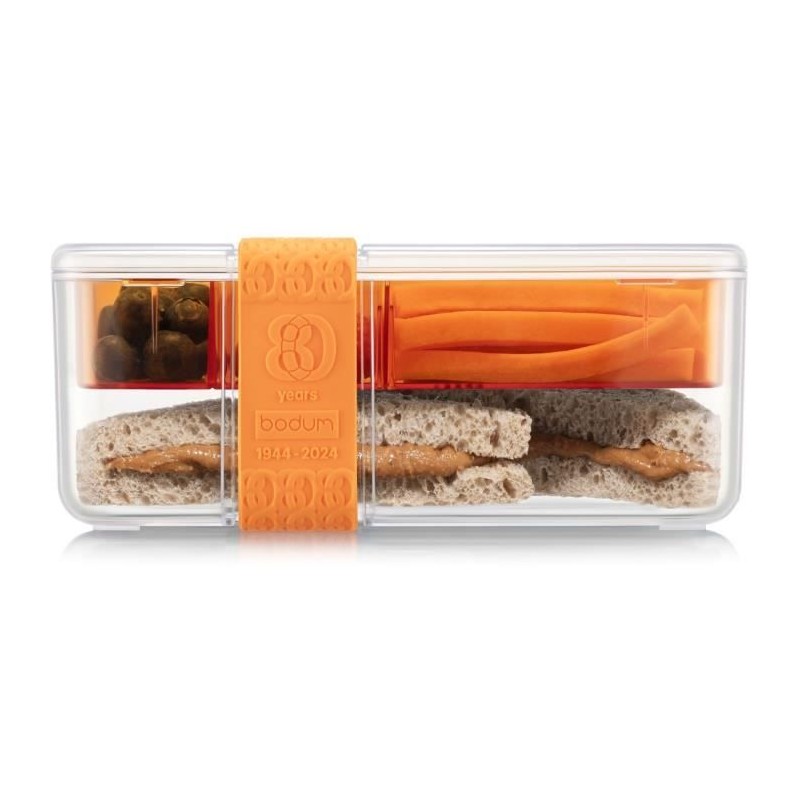 Lunchbox mit Fächern - BODUM - Bistro - Besteck - Orange Flame |  B...