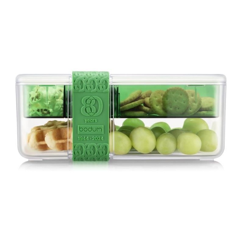 Lunch box compartimentée - BODUM - Bistro - Couverts - Vert