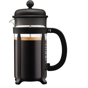 French press coffee maker - BODUM - 1908-01 - Black - Borosilicate ...