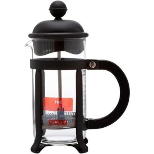 Cafetiere a piston - BODUM - Java - Monture et couvercle en plastique - 8 tasses - 1 l - Noir