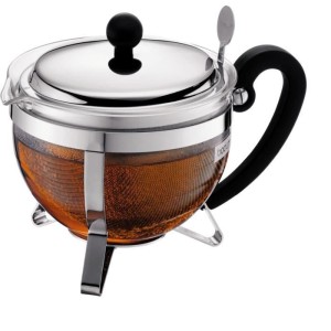 BODUM CHAMBORD Teapot with sieve 1L gray |  Coffee Makers and Coffe...