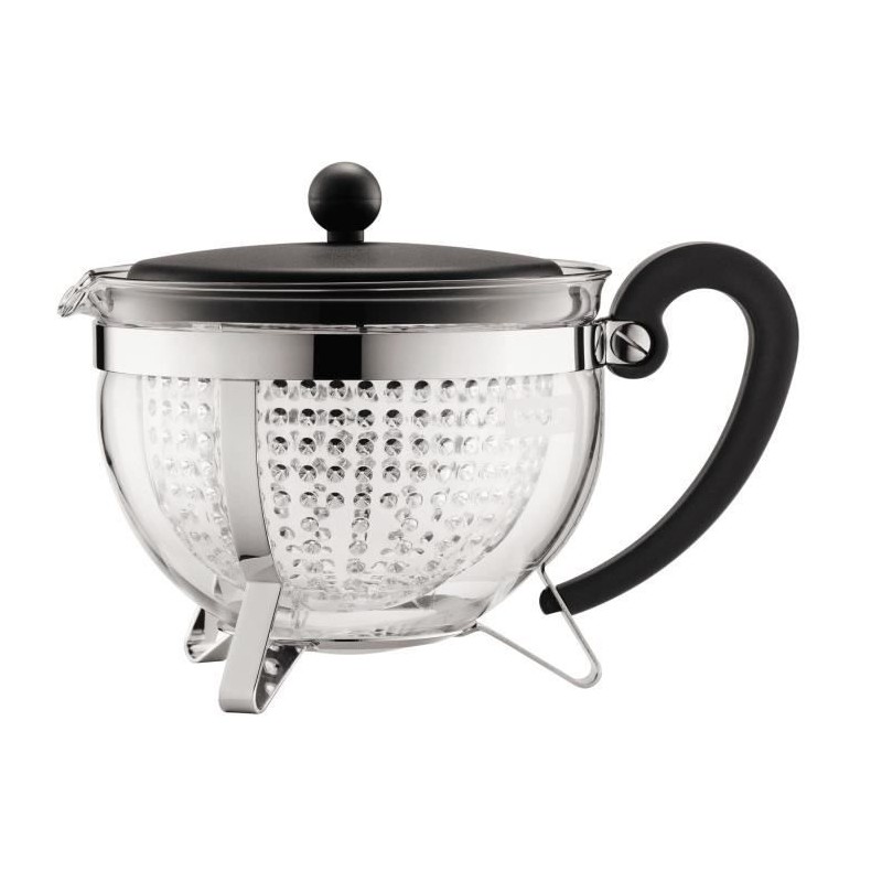 Théiere - BODUM - Chamboard - Tamis plastique - 1.3 l - Noir