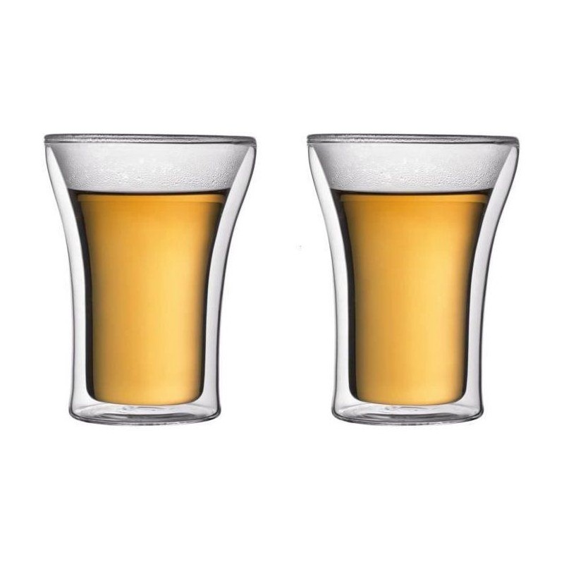 BODUM ASSAM Set of 2 double wall glasses 0.25L