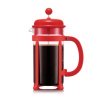 Java piston coffee maker 8 cups red - Bodum