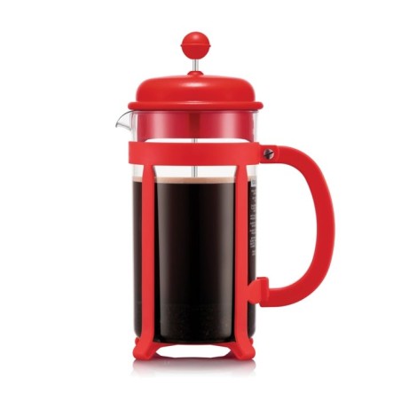 Java piston coffee maker 8 cups red - Bodum