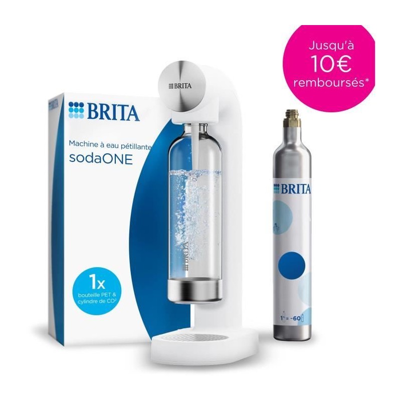 BRITA sodaONE sparkling water machine - white