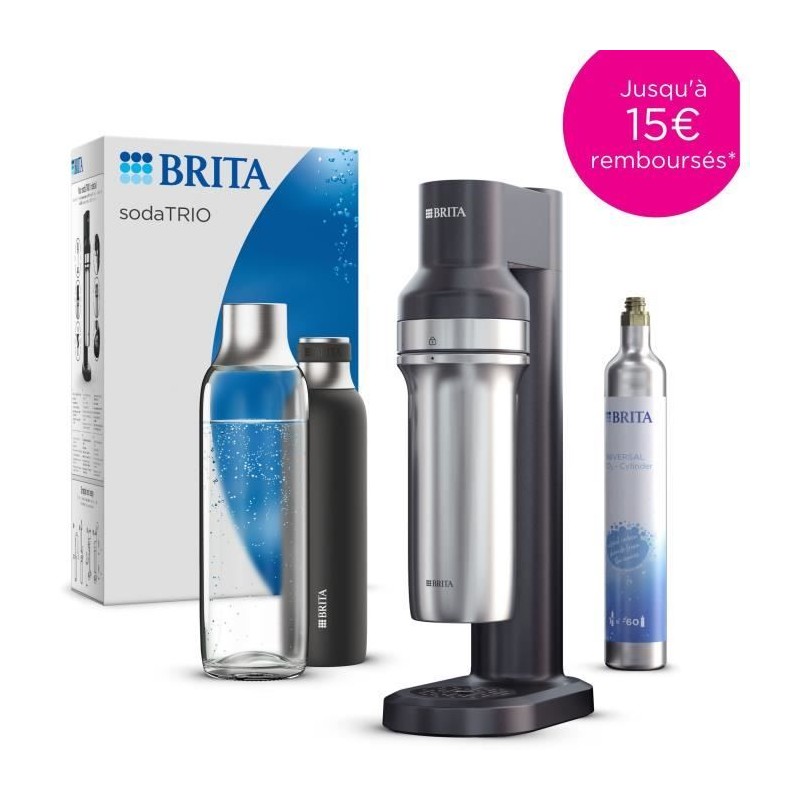 BRITA sodaTRIO Sprudelwassermaschine – Schwarz