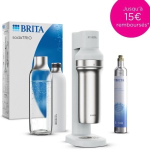 BRITA sodaTRIO white sparkling water machine |  Machine à soda   | ...