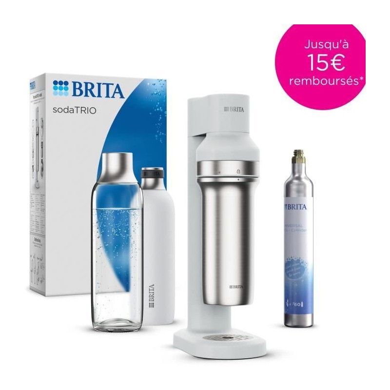 BRITA sodaTRIO Sprudelwassermaschine – Weiß