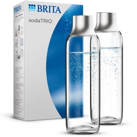 Packung mit 2 BRITA-Glasflaschen - sodaTRIO - 1L