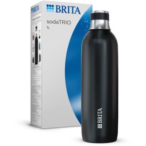 BRITA Flasche für SodaTRIO - Edelstahl - 1L - schwarz |  Machine à ...