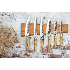 Santoku-Messer – Geschmiedet – Katai – VG10-Stahl – Griff aus Wurze...