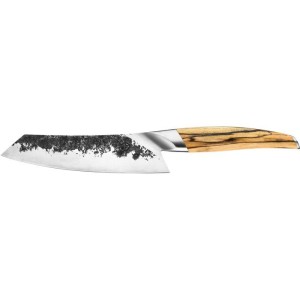 Couteau Santoku - FORGED - KATAI - Acier VG10 - Manche en bois de racine - L 18 cm