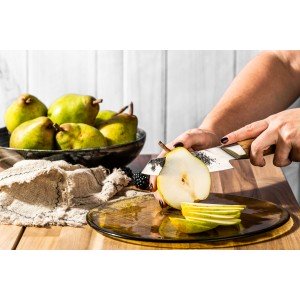 Santoku-Messer – Geschmiedet – Katai – VG10-Stahl – Griff aus Wurze...