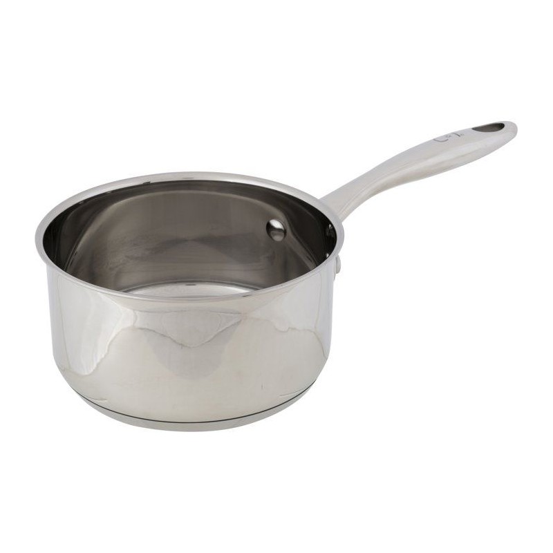 Stielkasserolle – GEMÜTLICH & TRENDIG – KLASSISCH – Edelstahl – Ø 14 cm – 1,08 l – Geeignet für alle Herdarten, i
