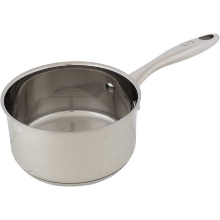 Stieltopf – GEMÜTLICH & TRENDIG – KLASSISCH – Edelstahl – Ø 16 cm – 1,61 l – Geeignet für alle Herdarten, inklusi