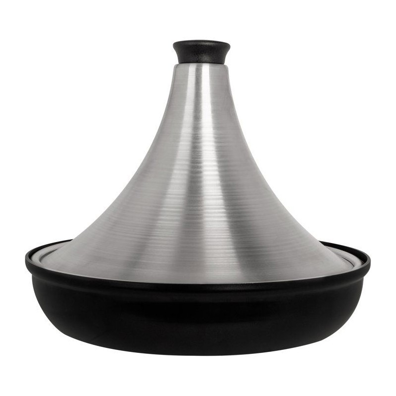 Tajine en aluminium - COSY & TRENDY - Tous feux dont induction - Ø 28 cm - Gris / Noir