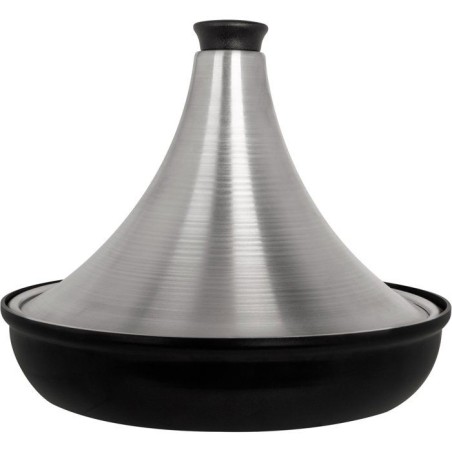 Tajine en aluminium - COSY & TRENDY - Tous feux dont induction - Ø 28 cm - Gris / Noir