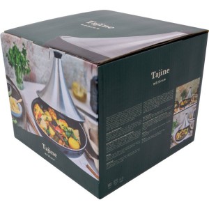 Tajine en aluminium - COSY & TRENDY - Tous feux dont induction - Ø 28 cm - Gris / Noir