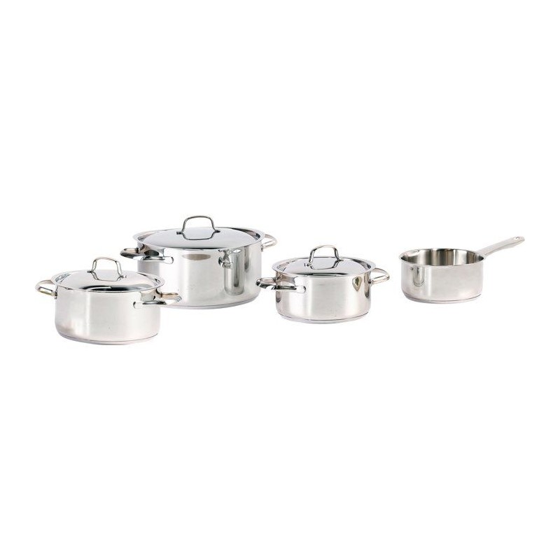Batterie de cuisine - Tous feux dont induction - COSY & TRENDY-DAILY - Acier inoxydable - 7 pieces