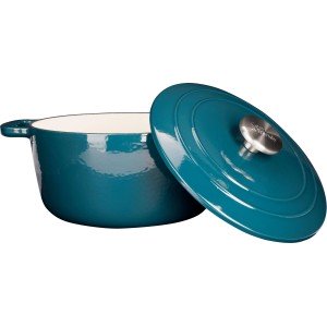 Schmortopf mit Deckel – GEMÜTLICH & TRENDIG – FONTESTIC – Emaillier...