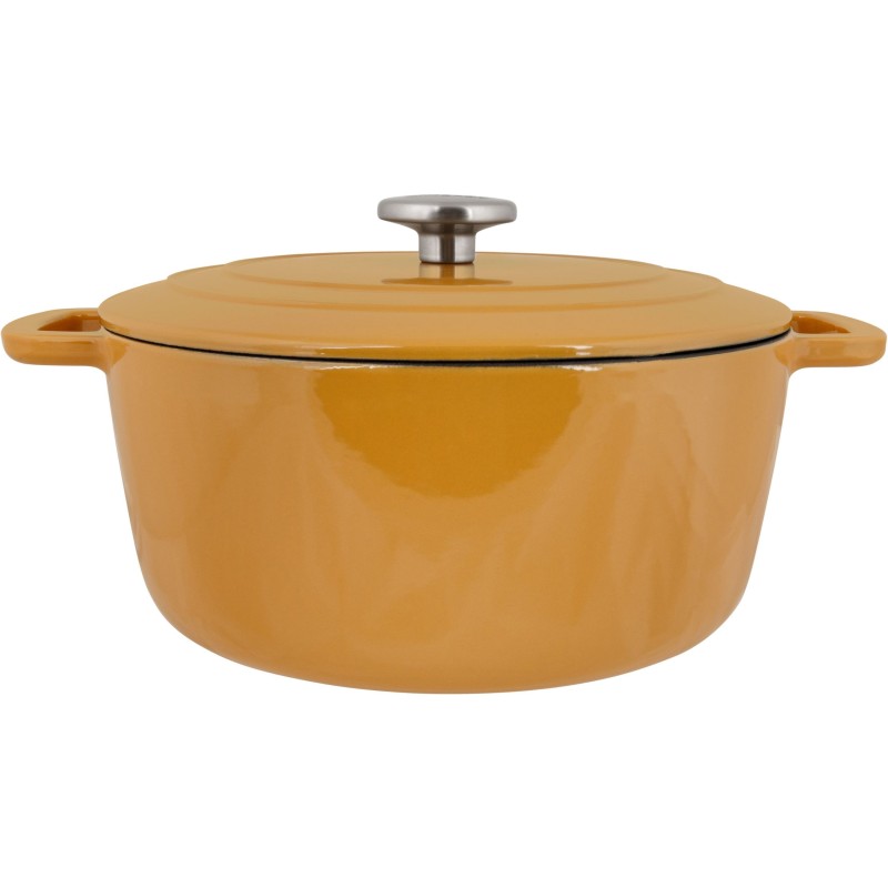 Kasserolle mit Deckel – GEMÜTLICH & TRENDIG – FONTESTIC – Emailliertes Gusseisen – Ø 28 cm – 6,15 l – Für alle He