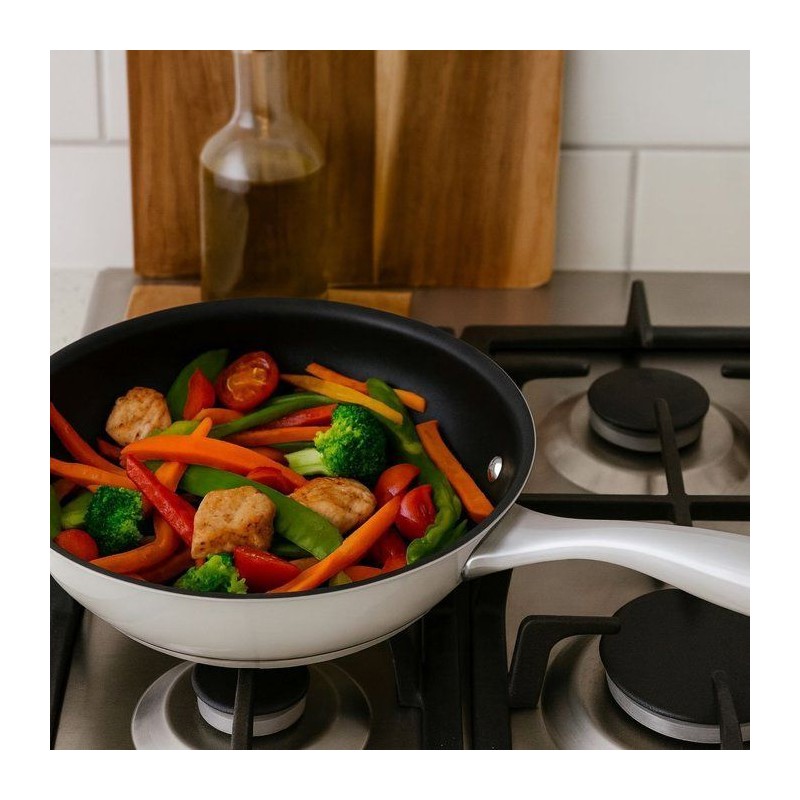 Poele - COSY & TRENDY - CLASSIC - Acier inoxydable - Ø24 cm - Anti-adhésive - Tous feux dont induction