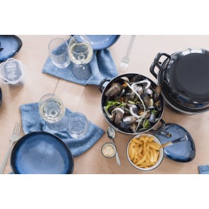 COZY & TRENDY Pot with mold - D18cm Black-1.2Kg-2.8L