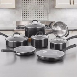 Batterie de cuisine - Tous feux dont induction - CUISINART - 54C11BKEU - Céramique - Antiadhésif - 11 pieces