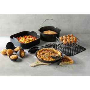 Accessoires AirFryer - DOMO - 12 pieces - Noir