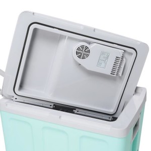 Glaciere thermoélectrique INCASA 40L - Alimentation 12/220V - Vert - Idéale pour l'été en voiture