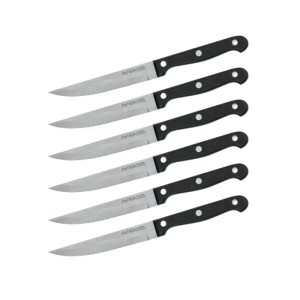 Lot de 6 couteaux a steak - NIROSTA - 21 cm