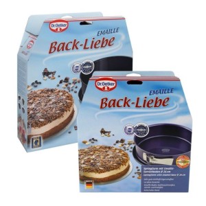 DR oeTKER Back Liebe Scharnier-Springform-Set – 26 und 28 cm