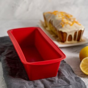 Moule a kougelhopf et moule a cakes en silicone - DR oeTKER - Flexxibel Love - Rouge