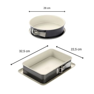 Moule a manqué et moule rectangulaire - DR oeTKER - Back Trend - 28 cm et 28 x 18 cm