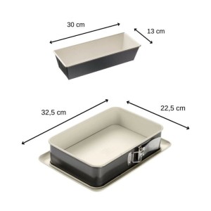 Kuchenform und rechteckige Kuchenform - DR oeTKER - Back Trend - 30...