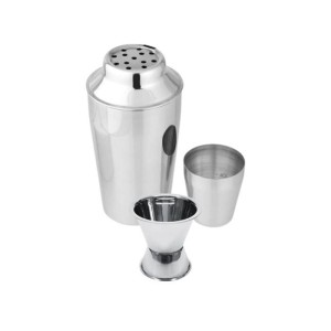 400 ml Edelstahl-Cocktailshaker-Set und 2 und 4 cl Alkoholspender -...