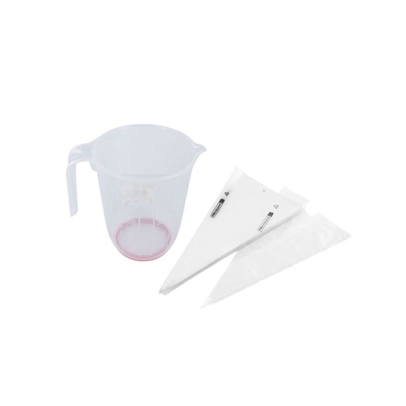 100er Set Profi-Spritzbeutel - FACKELMANN PROFESIONAL - 1 L Messbec...