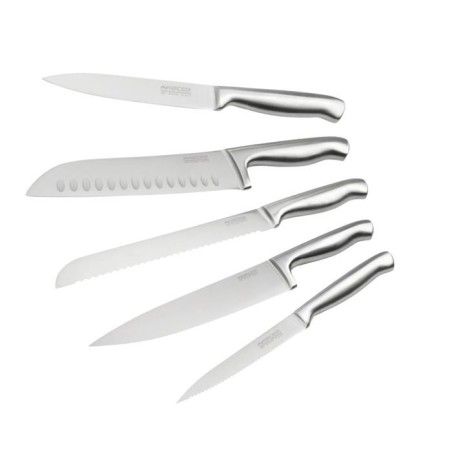5er Set Profi-Küchenmesser - NIROSTA - Edelstahl - 24 bis 33,5 cm