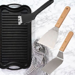 Ensemble 3 ustensiles professionnels - FACKELMANN PROFESIONAL - Pour plancha