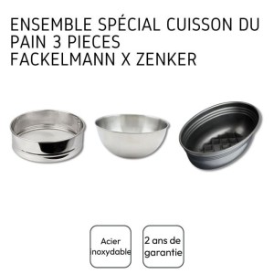 Ensemble 3 ustensiles spécial cuisson du pain - FACKELMANN - Zenker