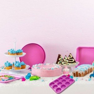 4er-Set Formen - FACKELMANN - Leckere Pâtisserie - 23 bis 38 cm - F...