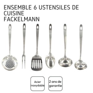 6-teiliges Küchenhelfer-Set - FACKELMANN - Oxford - Edelstahl |  Lo...
