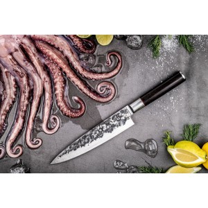 Kochmesser – GESCHMIEDET – SEBRA – Japanischer 440C-Stahl – Griff a...