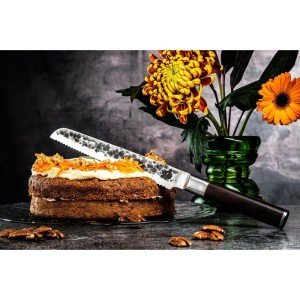 Brotmesser – GESCHMIEDET – SEBRA – Japanischer 440C-Stahl – Griff a...