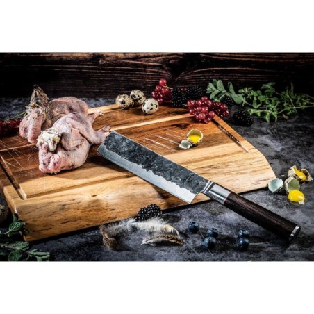Couperet - FORGED - SEBRA - Acier japonais 440C - Manche en bois Dalbergia - L 17,5 cm