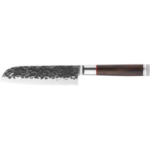 Santoku-Messer – Geschmiedet – Sebra – Japanischer Stahl 440C – Griff aus Dalbergia-Holz – 18 cm Länge