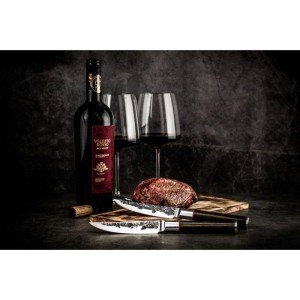 4-teiliges Steakmesser-Set – GESCHMIEDET – SEBRA – Japanischer 440C...